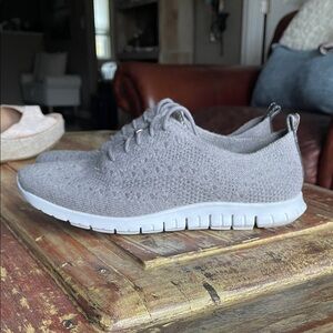 Cole Haan Light Gray Knit Sneakers